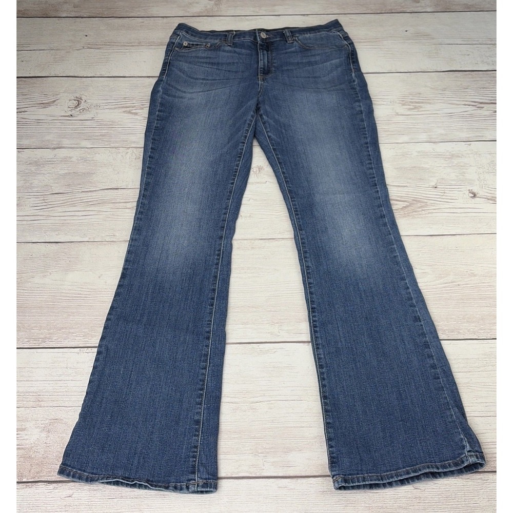 Banana Republic Women's 29/8 Slim Bootcut Med Wash Jeans Pants Stretch Mid Rise